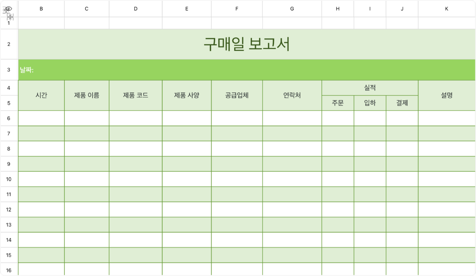 구매일 보고서